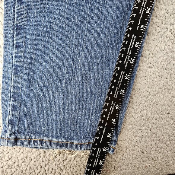 Levis Jeans Mens 36x30 505 Blue Straight Leg Zip Fly - Picture 11 of 16